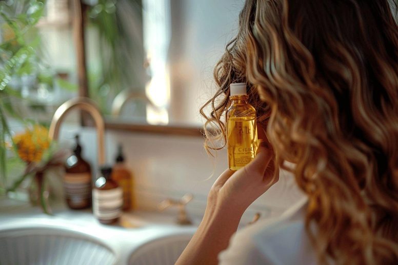 Où mettre de l'huile dans les cheveux ?